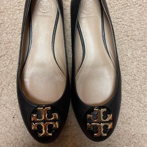 Tory Burch Tumbled Leather Claire Ballet Flat